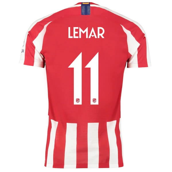 Tailandia Camiseta Atlético De Madrid NO.11 Lemar Replica Primera Ropa 2019/20 Rojo